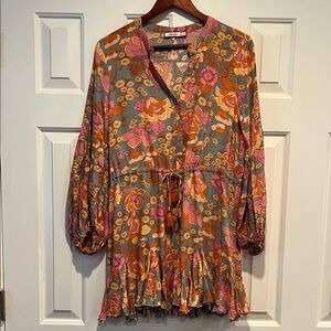 2bella Floral Bohemian Mini Dress